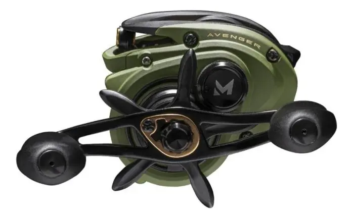 Carretilha Marine Sports Avenger 11000 Verde - Lado Esquerdo