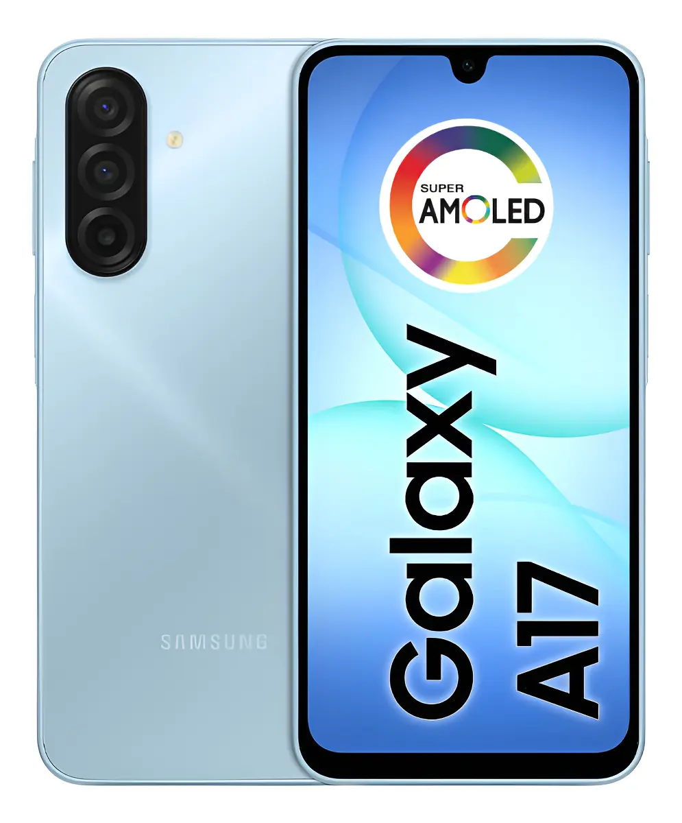 Celular Samsung Galaxy A17 - 256GB, 8GB RAM, Câmera 50MP, Tela 6.7", NFC, IP54 - Azul