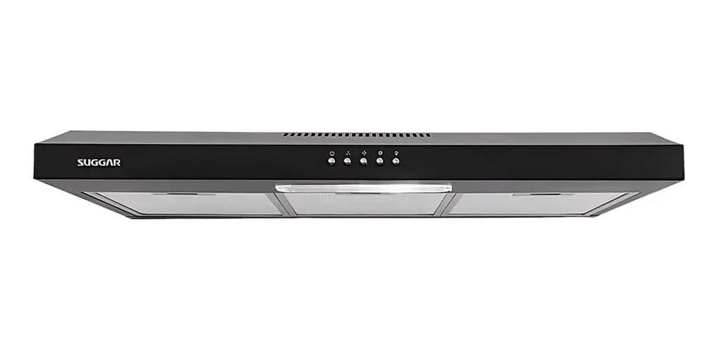 Depurador e Exaustor Suggar Slim DPS181PT 80cm Preto Bivolt 110V/220V