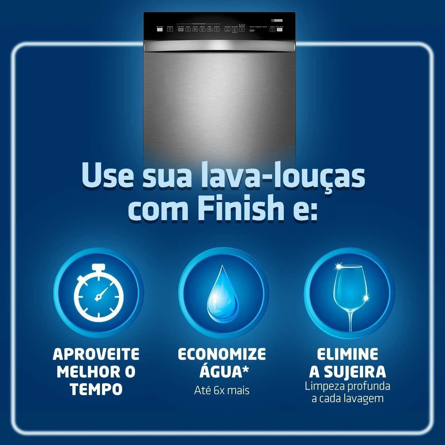 Detergente em Pó Finish Power Powder Advanced - Reckitt Benckiser — foto 5