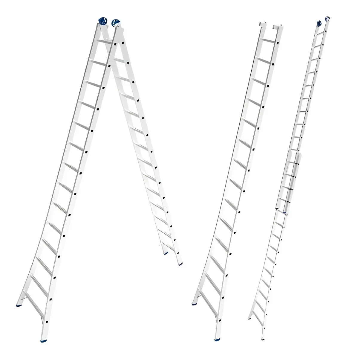 Escada Extensível EVALD MAX 14 Degraus Alumínio 7m