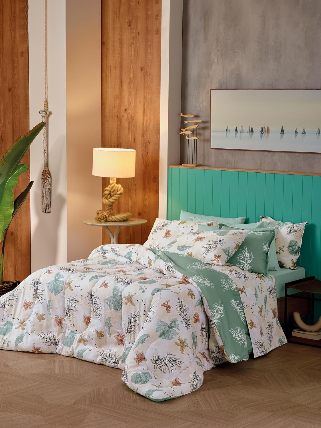 Jogo de Cama Teka Diamante Casal 100% Algodão 150 Fios — foto 2