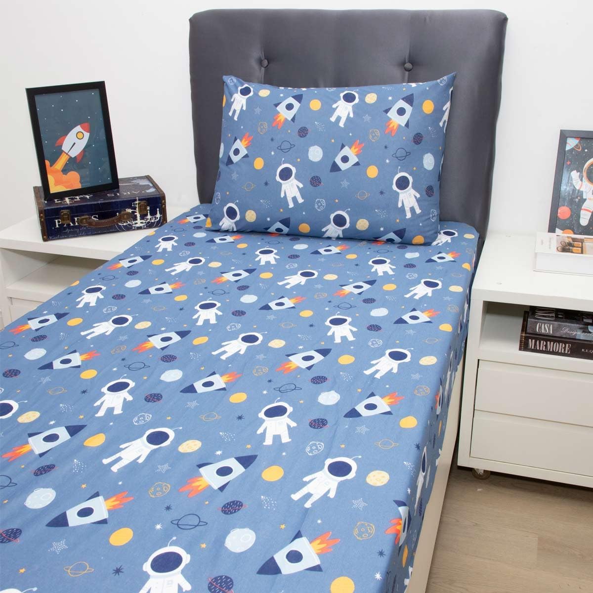 Jogo de Cama Infantil Malha 70% Algodão 2 Peças — foto 3