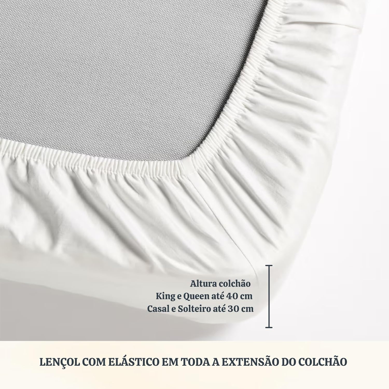Jogo de Cama Percal 100% Algodão Antialérgico 300 Fios — foto 6