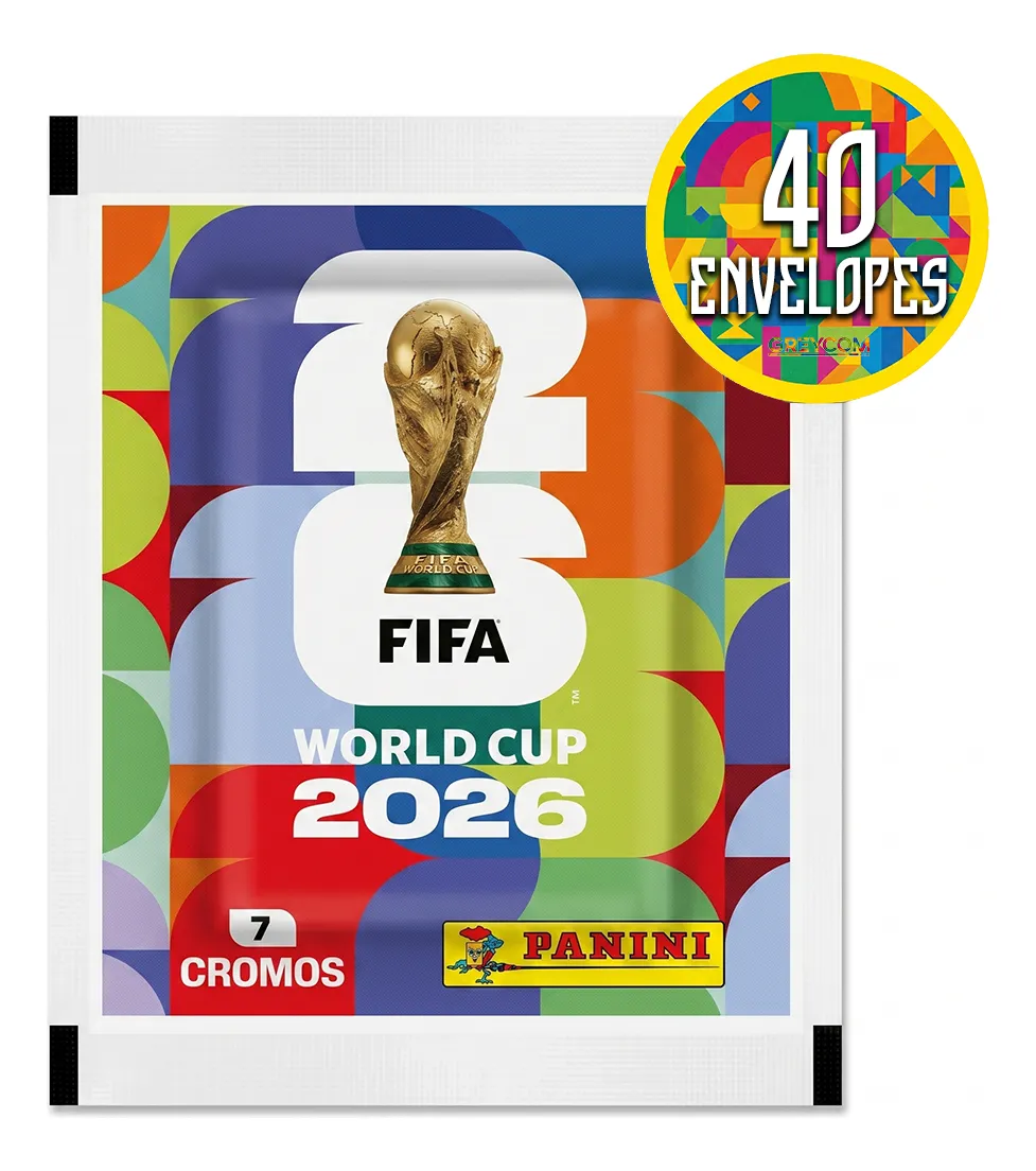 Kit de Figurinhas Copa do Mundo 2026 - 40 Envelopes com 280 Cromos