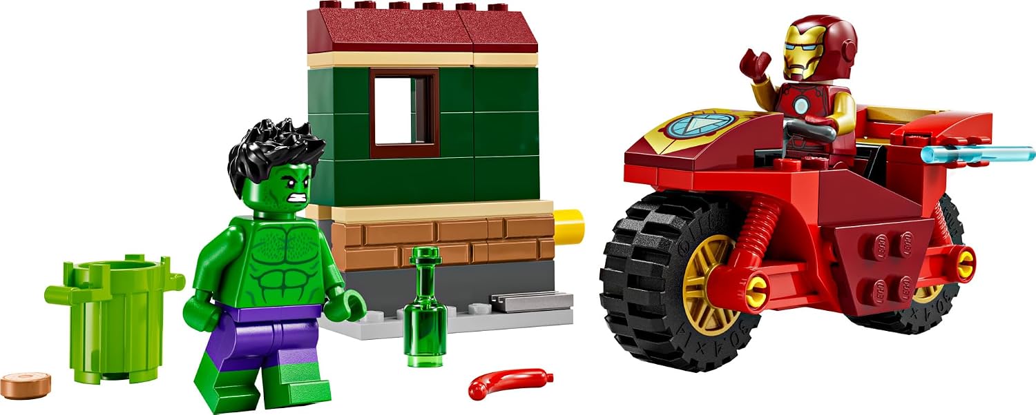 LEGO Marvel Homem de Ferro com Motocicleta e Hulk - 76287 — foto 5