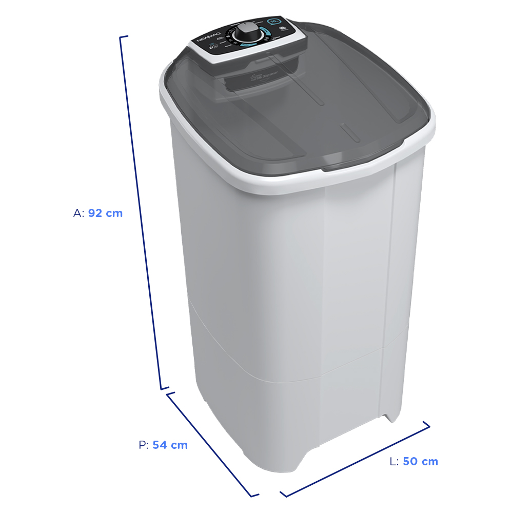Tanquinho Newmaq 10kg Semiautomático com Big Dispenser — foto 4