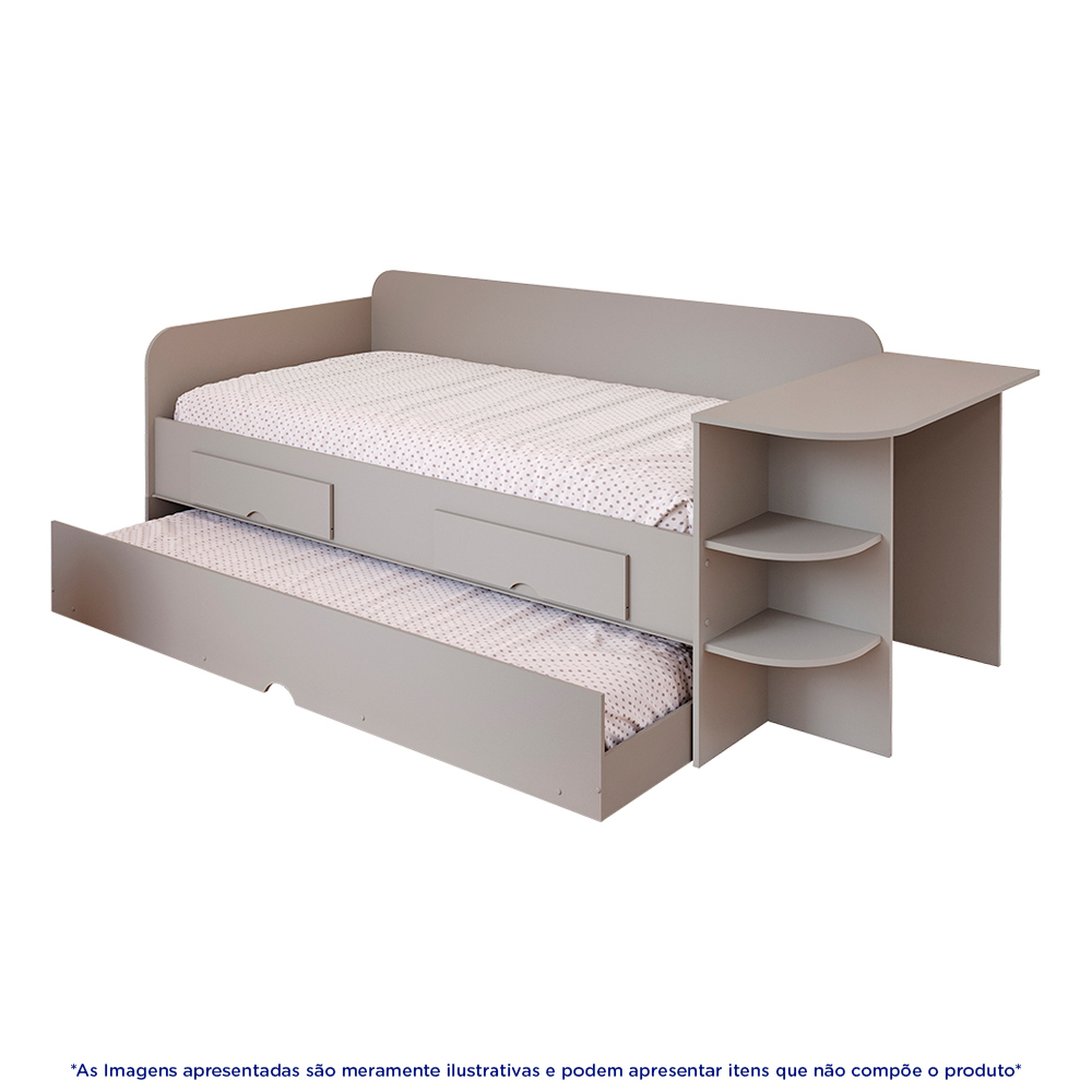 Sofá Cama Cimol Bibox Helena com Escrivaninha em MDF — foto 5