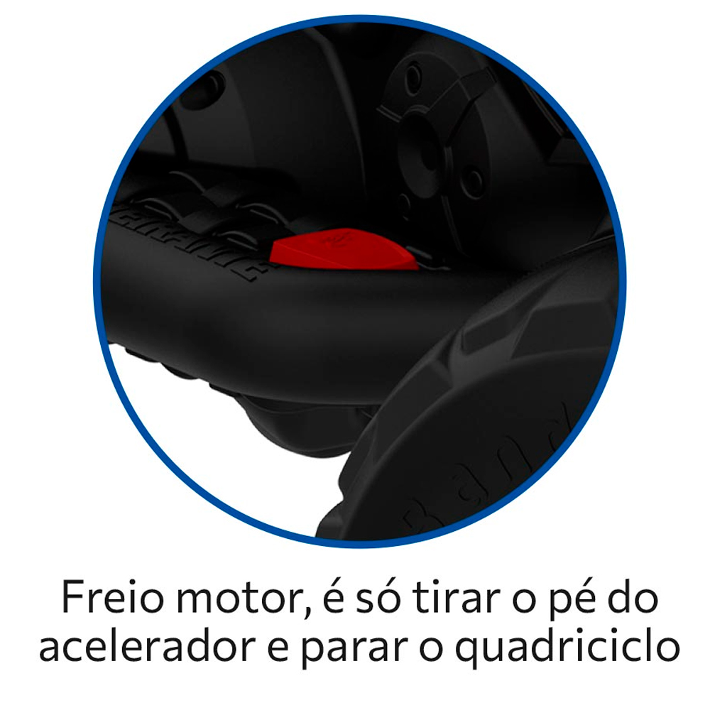 Quadriciclo Elétrico Infantil Bandeirante 2780 Câmbio 2 Velocidades — foto 7