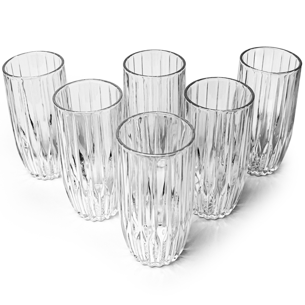 Conjunto de Copos Elegance 365ml 6 Peças Mark Blank