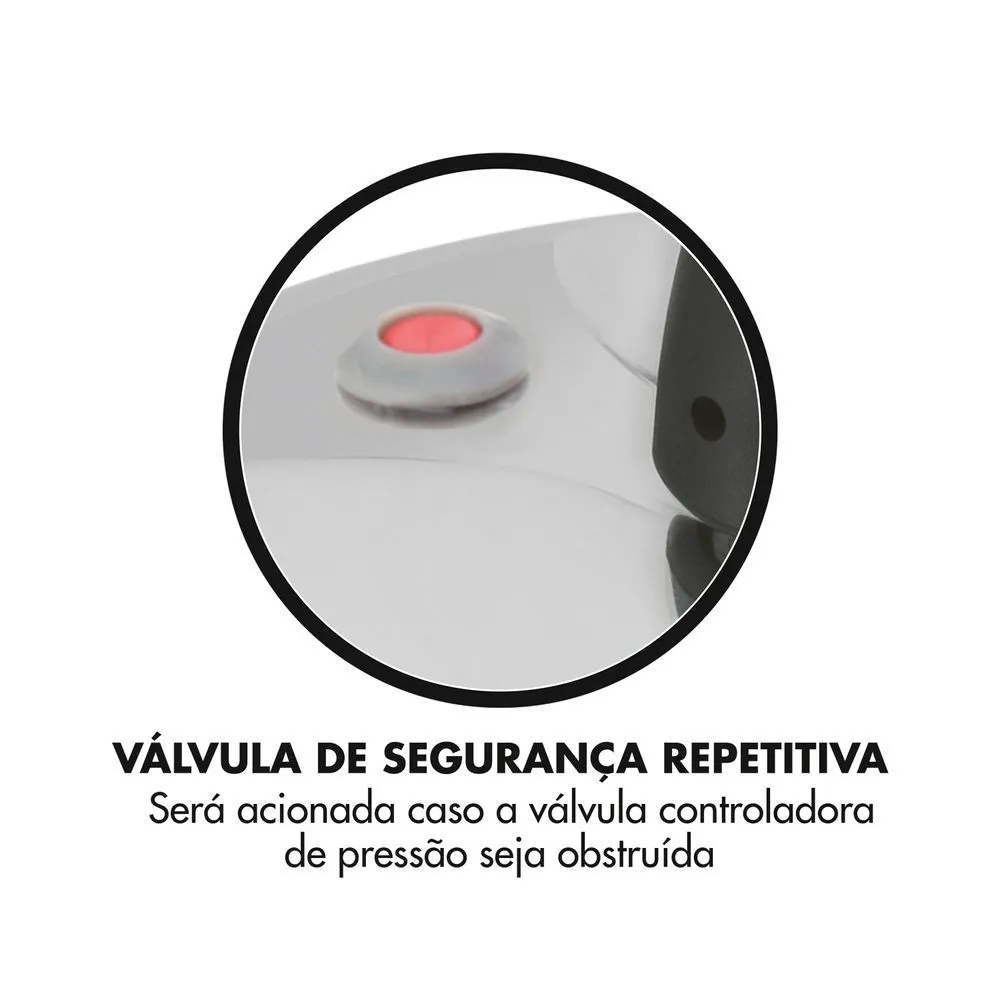 Panela de Pressão Clock Original Alumínio 7L — foto 17