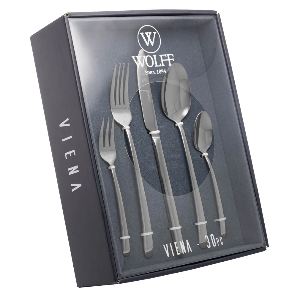Faqueiro 30 Peças Wolff Inox Modelo Viena — foto 5