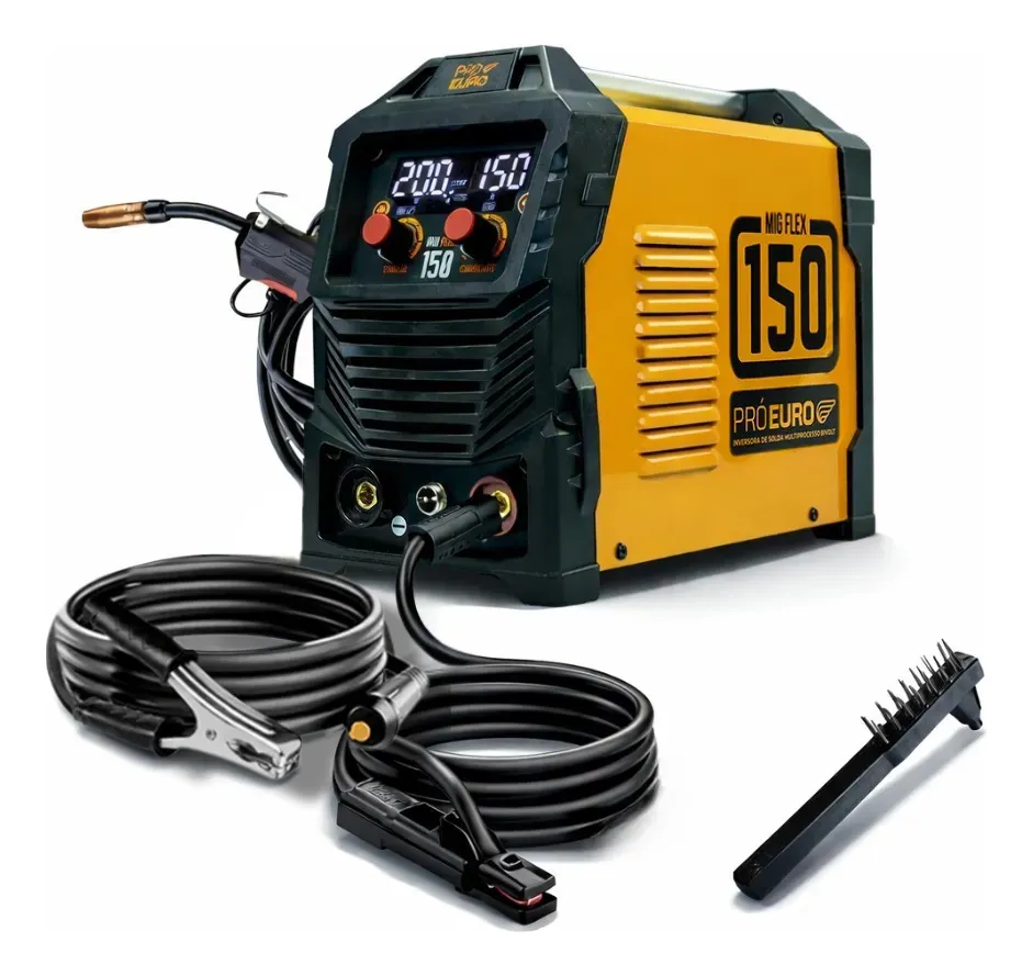 Máquina de Solda Multiprocesso MIG Flex 150A Pró Euro Bivolt 3 em 1