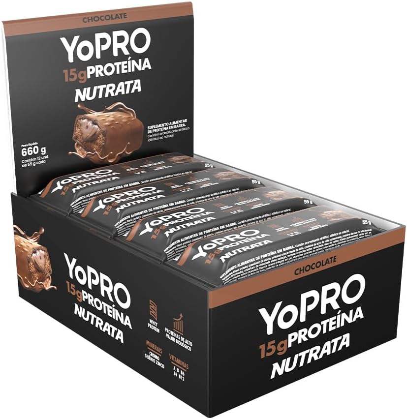 Nutrata YoPRO Barra de Proteína 55g - Chocolate