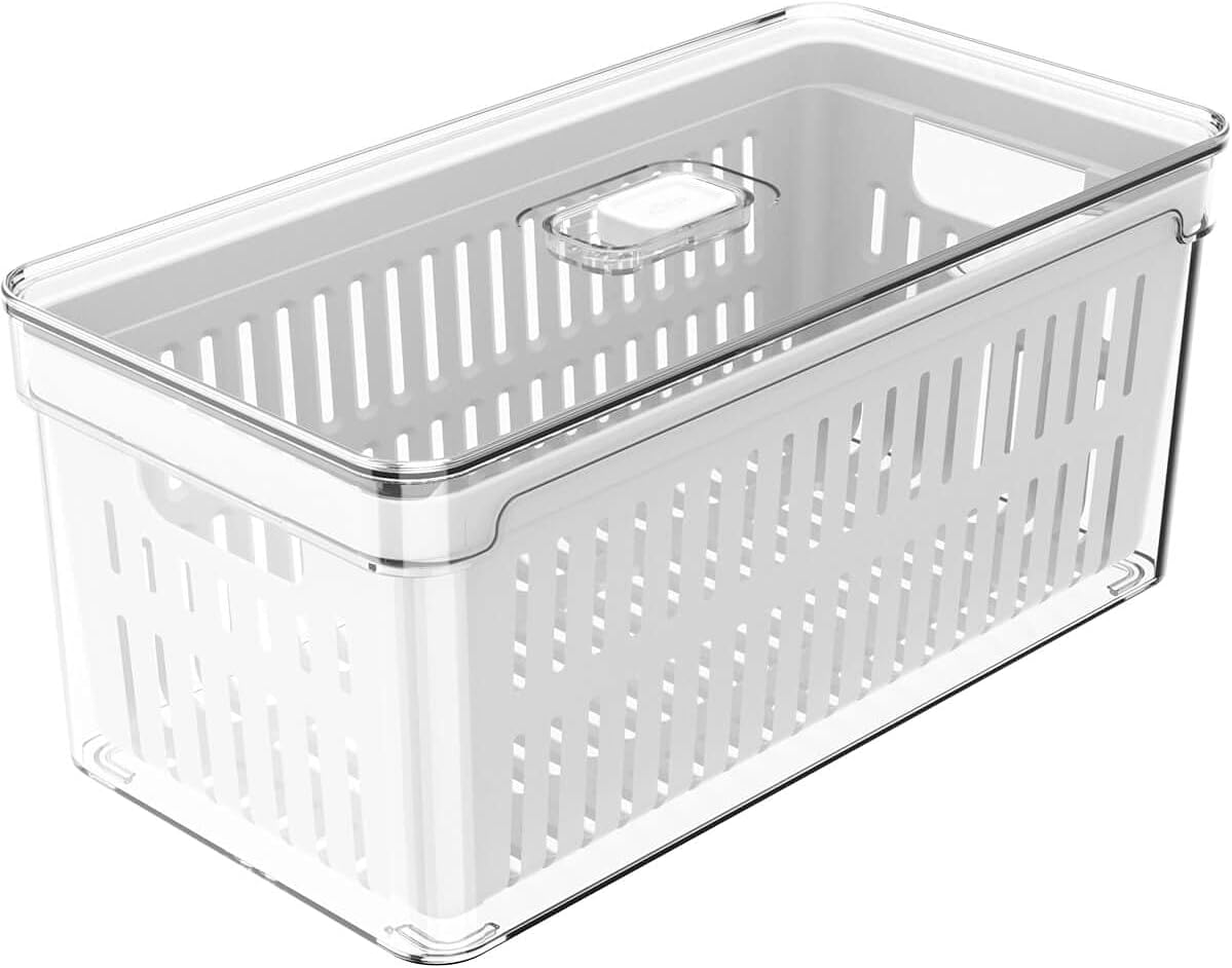 Organizador de Geladeira Clear Fresh 5L com Cesto