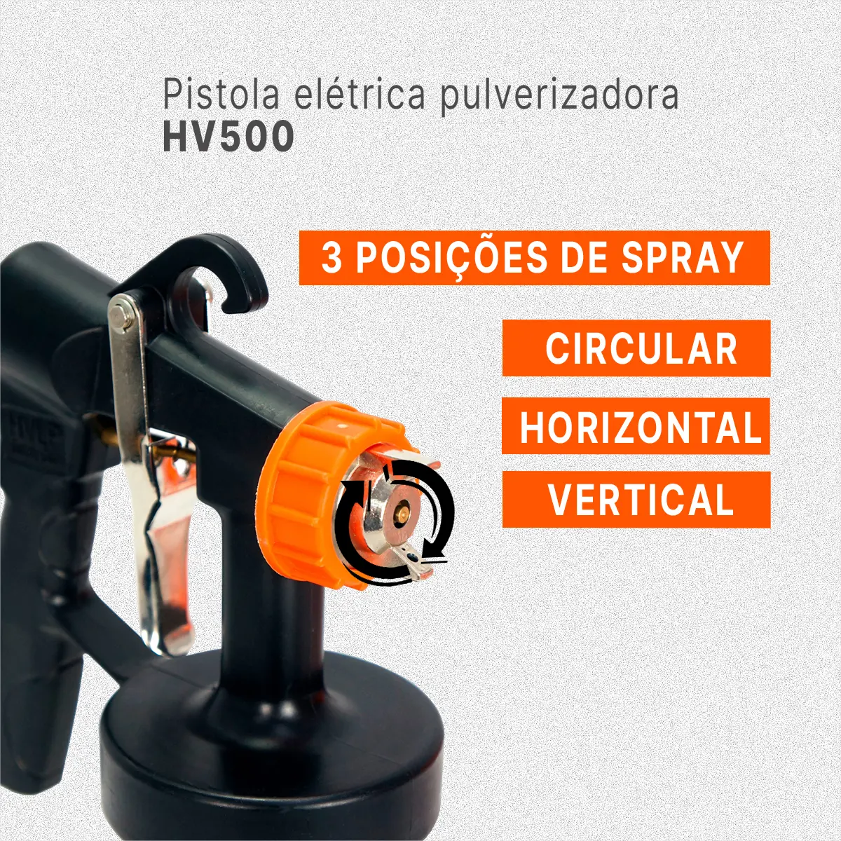 Pistola de Pintura Elétrica Intech HV500 450W HVLP — foto 3