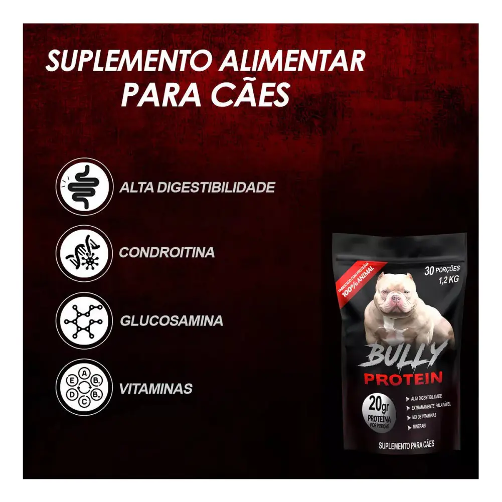 Ração Bully Lac 15kg e Suplemento Bully Protein 1,2kg para Cadelas Lactantes — foto 2