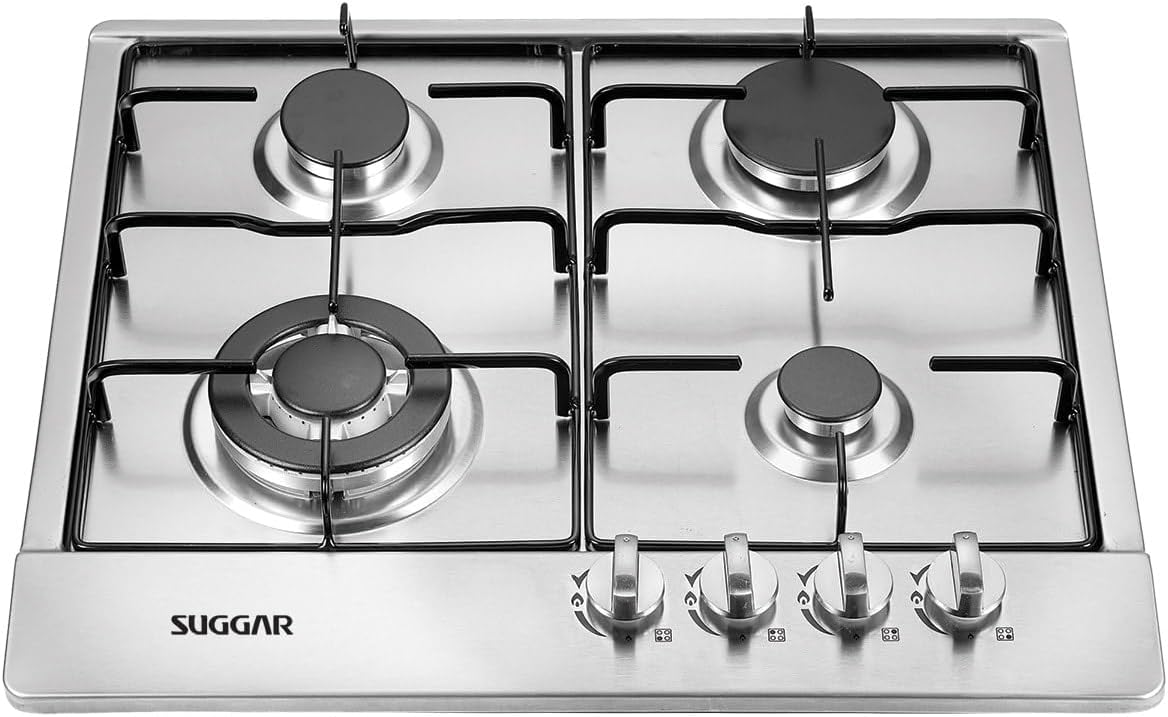 Suggar Cooktop a Gás 4 Bocas FG4134IX Mesa em Aço Inox Tripla Chama Bivolt