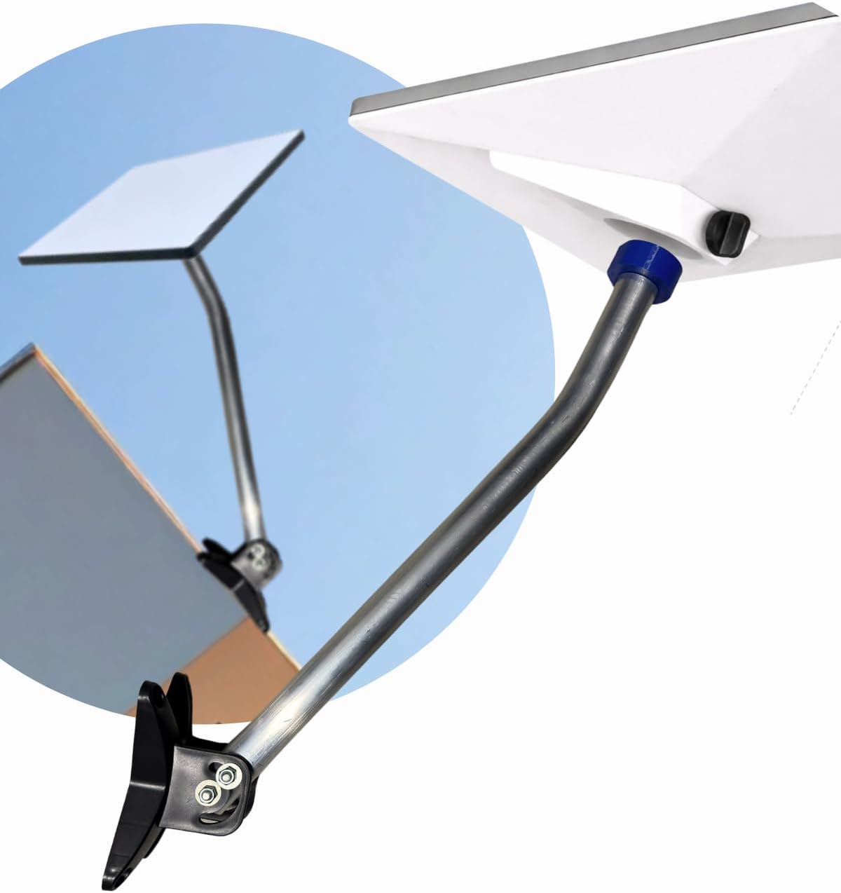 Suporte Articulável para Starlink Mini - Aço Galvanizado - 52 cm - Rotação 360º