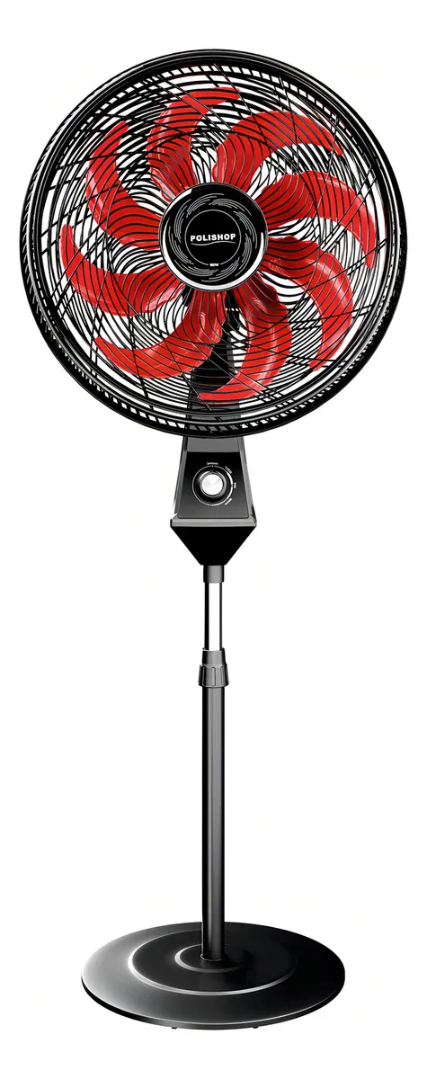 Ventilador de Coluna Polishop FW010650 180W 8 Pás 3 Velocidades Bivolt